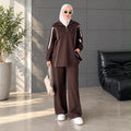 طقم Elegance الرياضي المحتشم باللون البني